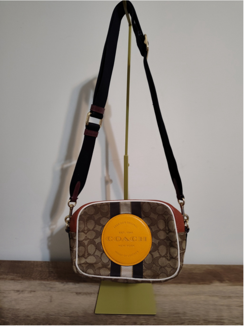 Women's Coach Crossbody Bag One Size Brown and Orange